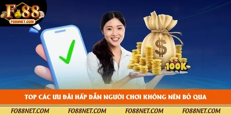 Top các ưu đãi hấp dẫn người chơi không nên bỏ qua